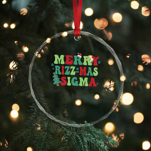 Merry Rizz Mas Sigmas Crystal Glass Ornament TS09 Print Your Wear