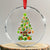 Merry Xmas Tree Irish Crystal Glass Ornament TS09 Transparent Glass 3'' Circle Print Your Wear