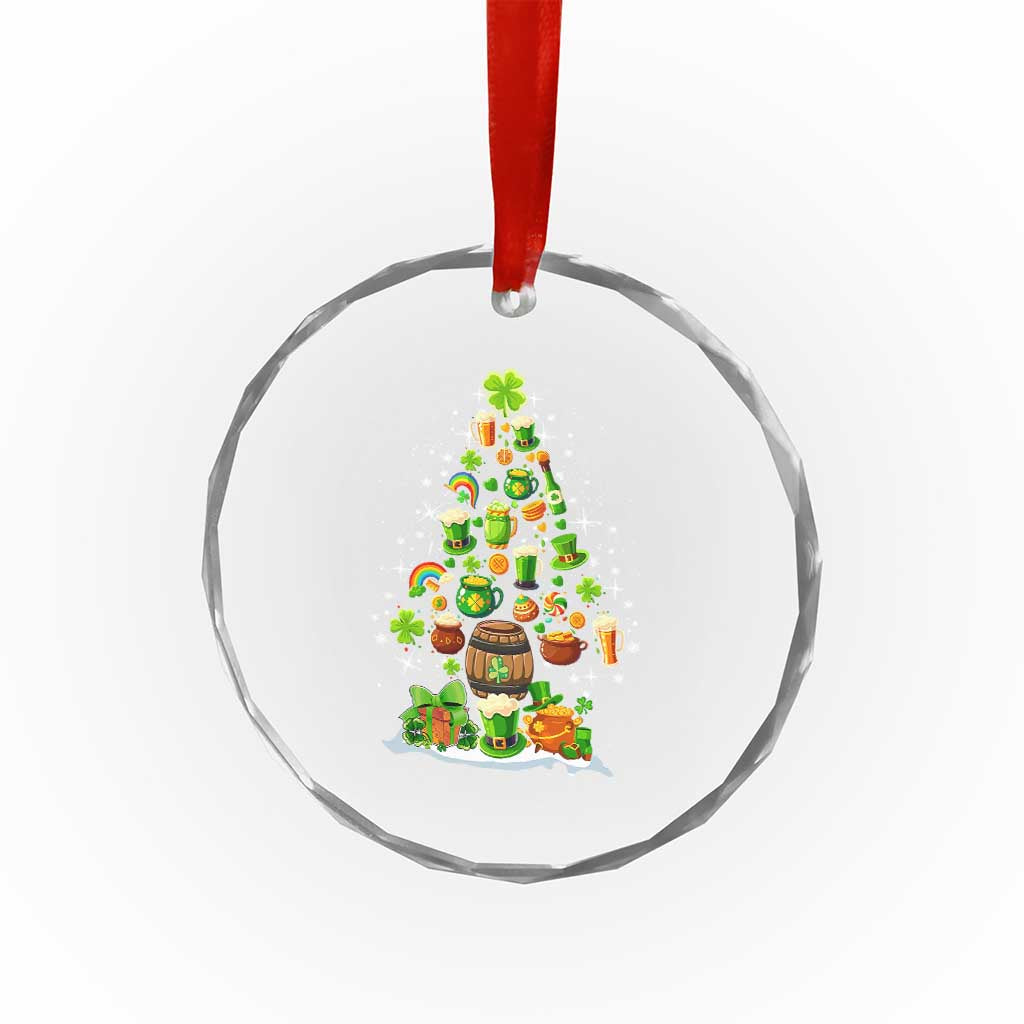 Merry Xmas Tree Irish Crystal Glass Ornament TS09 Print Your Wear
