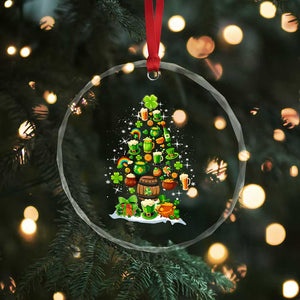 Merry Xmas Tree Irish Crystal Glass Ornament TS09 Print Your Wear