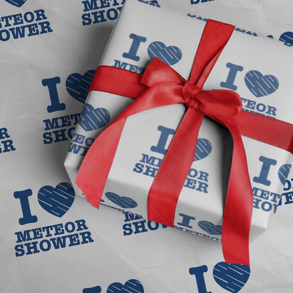 Meteor Shower Lover Wrapping Paper Roll Astronomy Enthusiast Gift TS12 White Print Your Wear