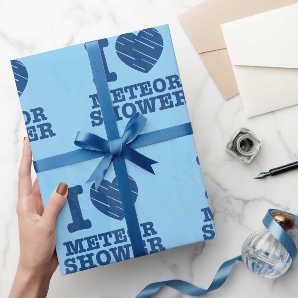 Meteor Shower Lover Wrapping Paper Roll Astronomy Enthusiast Gift