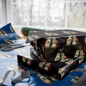 Mexican Boxing Gloves Wrapping Paper Roll Retro Vintage Mexico Flag Boxer TS10 Black Print Your Wear