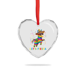 Mexican Fiesta Pinata Heart Crystal Glass Ornament Funny Cinco De Mayo TS12 Print Your Wear