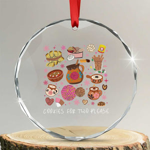 Mexican Pregnancy Announcement Crystal Glass Ornament Cookies For Two Please Xmas Maternity Gift TS10 Transparent Glass 3'' Circle Print Your Wear