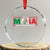 Mexicans Ain't Going Anywhere Crystal Glass Ornament Mexico Flag - Print Your Wear