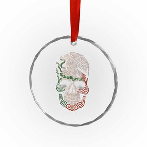 Mexico Coat of Arms Skull Crystal Glass Ornament Eagle Mexican Flag Mexico Heritage Roots TS10 Print Your Wear