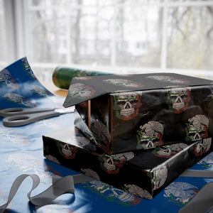 Mexico Coat of Arms Skull Wrapping Paper Roll Eagle Mexican Flag Mexico Heritage Roots TS10 Black Print Your Wear
