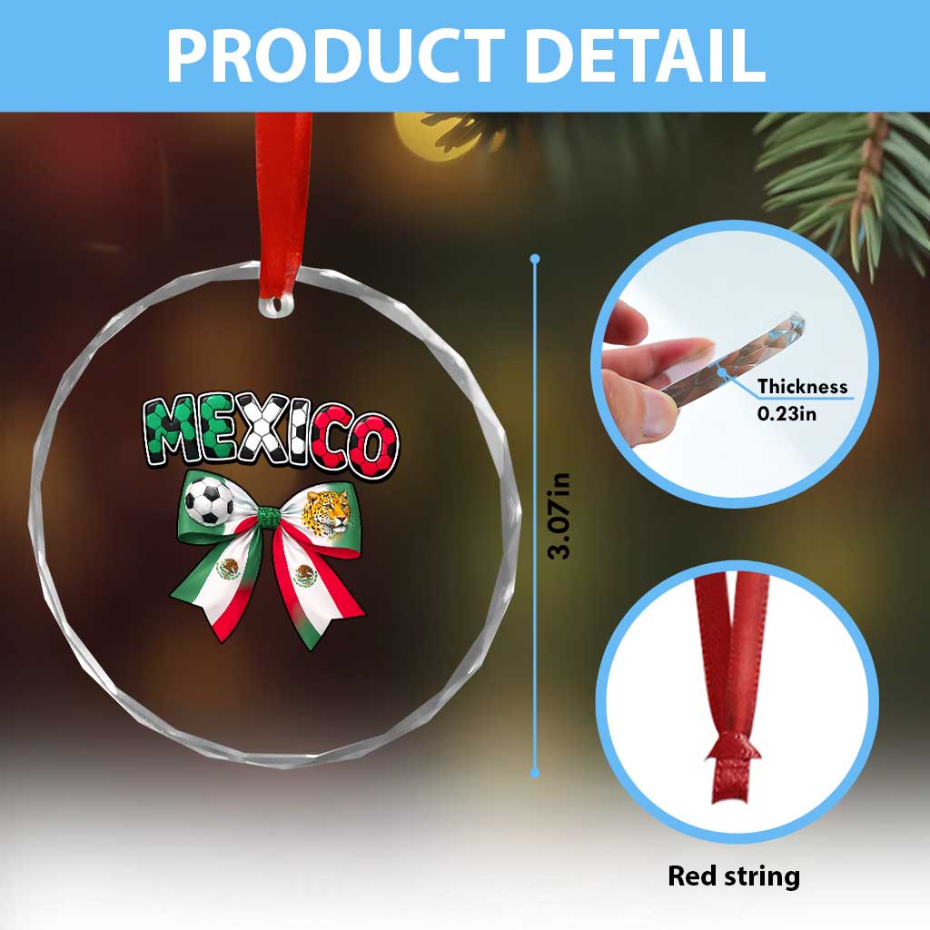 Mexico National Soccer Lover Crystal Glass Ornament Soccer Pride Fan Gift TS12 Print Your Wear