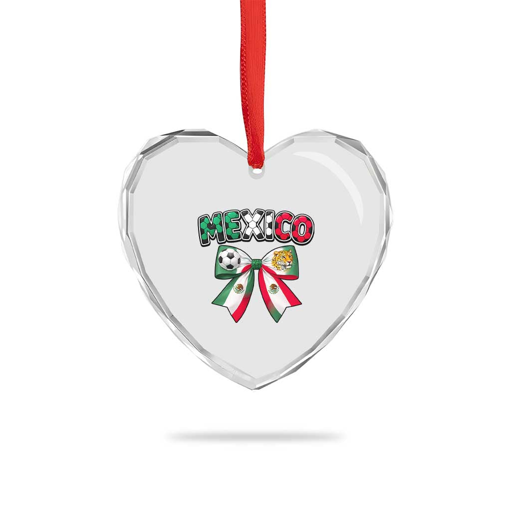 Mexico National Soccer Lover Heart Crystal Glass Ornament Soccer Pride Fan Gift TS12 Print Your Wear