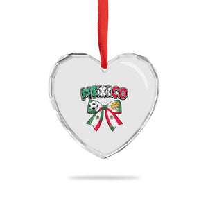 Mexico National Soccer Lover Heart Crystal Glass Ornament Soccer Pride Fan Gift TS12 Print Your Wear