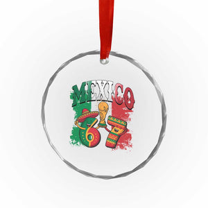 Mexico Soccer Fan Crystal Glass Ornament Funny 67 Viral Gen Alpha Slang Gift TS12 Print Your Wear