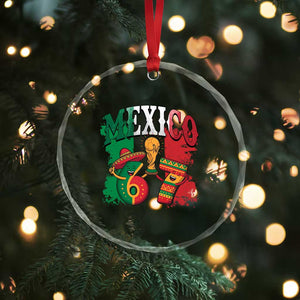 Mexico Soccer Fan Crystal Glass Ornament Funny 67 Viral Gen Alpha Slang Gift TS12 Print Your Wear