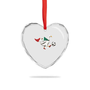 Mexico Soccer Goose Heart Crystal Glass Ornament Mexico Futbol Fan TS10 Print Your Wear