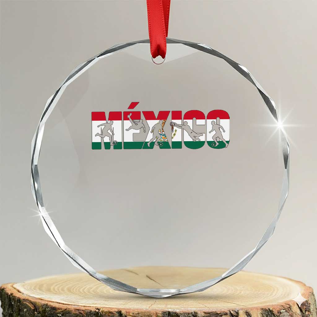 Mexico Soccer Lover Crystal Glass Ornament World Football Fan Gift TS12 Transparent Glass 3'' Circle Print Your Wear