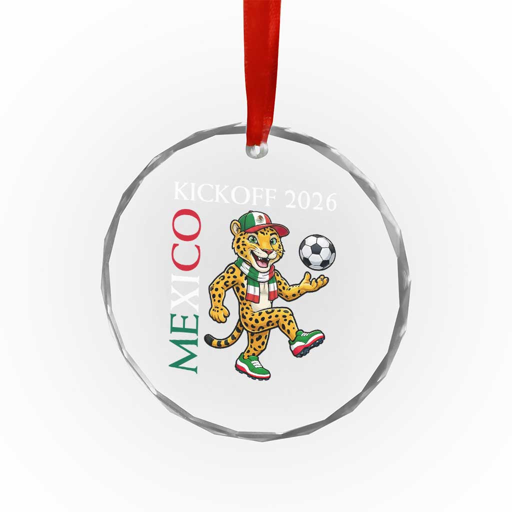 Mexico Soccer Pride Jaguar Kickoff 2026 Crystal Glass Ornament TS12 Print Your Wear