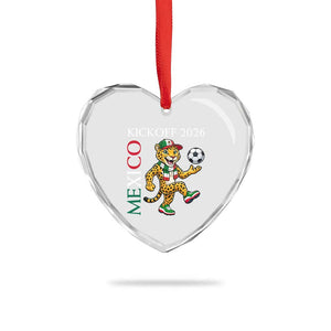 Mexico Soccer Pride Jaguar Kickoff 2026 Heart Crystal Glass Ornament TS12 Print Your Wear
