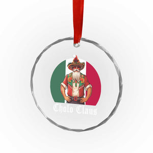Mexico Xmas Crystal Glass Ornament Cholo Claus Mexican Santa Sombrero Feliz Navidad TS09 Print Your Wear