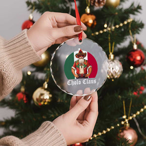 Mexico Xmas Crystal Glass Ornament Cholo Claus Mexican Santa Sombrero Feliz Navidad TS09 Print Your Wear