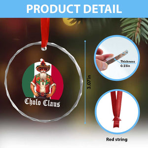 Mexico Xmas Crystal Glass Ornament Cholo Claus Mexican Santa Sombrero Feliz Navidad TS09 Print Your Wear