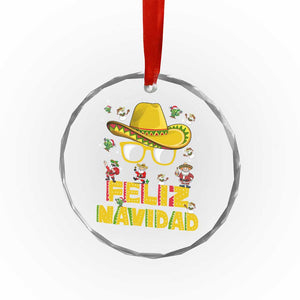 Mexico Xmas Crystal Glass Ornament Feliz Navidad Sombrero TS10 Print Your Wear