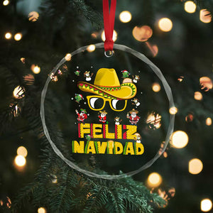 Mexico Xmas Crystal Glass Ornament Feliz Navidad Sombrero TS10 Print Your Wear