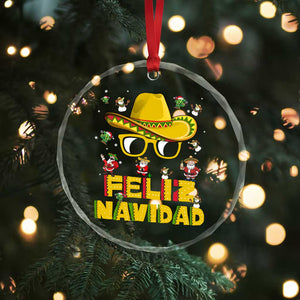 Mexico Xmas Crystal Glass Ornament Feliz Navidad Sombrero TS10 Print Your Wear