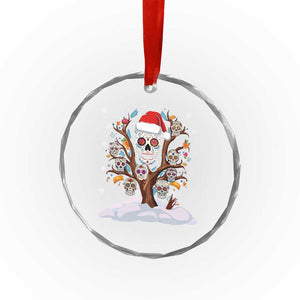 Mexico Xmas Crystal Glass Ornament Sugar Skull On Tree Funny Xmas TS09 Print Your Wear