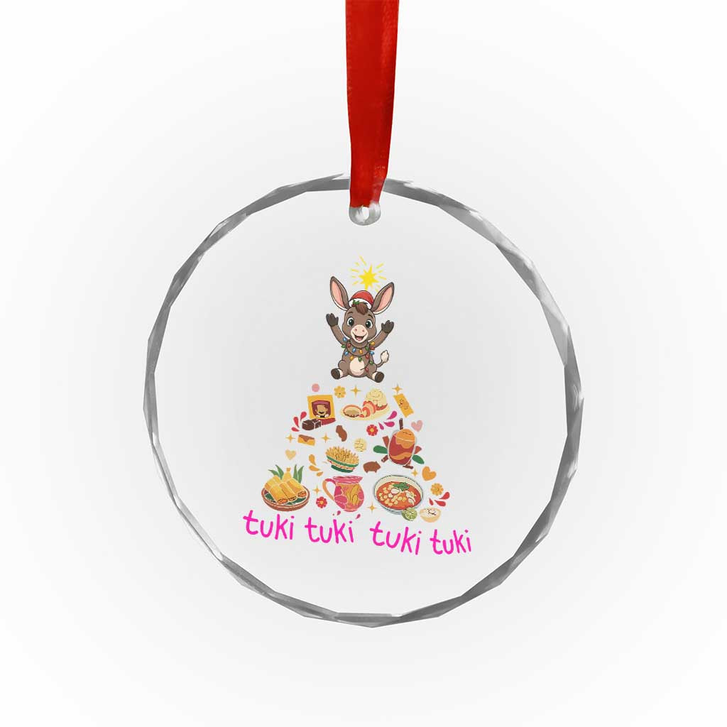 Mi Burrito Sabanero Crystal Glass Ornament Donkey Mexican Christmas TS14 Print Your Wear