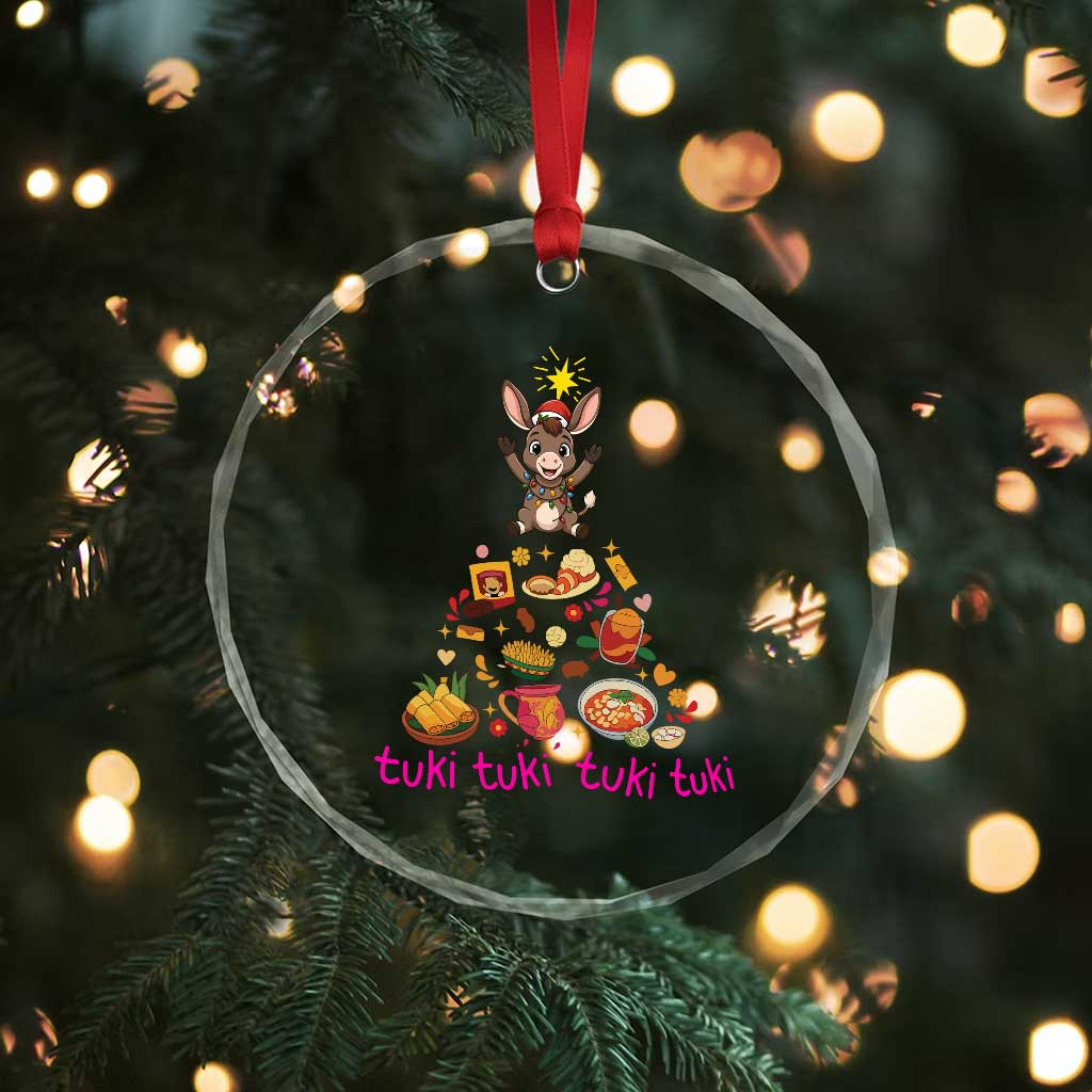 Mi Burrito Sabanero Crystal Glass Ornament Donkey Mexican Christmas TS14 Print Your Wear