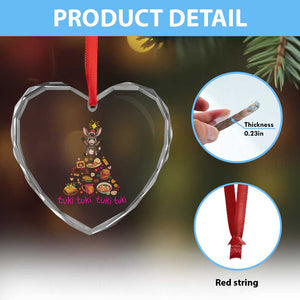 Mi Burrito Sabanero Heart Crystal Glass Ornament Donkey Mexican Christmas TS14 Print Your Wear
