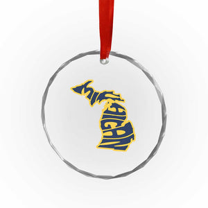 Michigan Lover State Map Pride Souvenir Gift Crystal Glass Ornament TS12 Print Your Wear