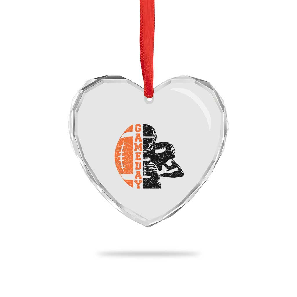 Midwest Football Lover Heart Crystal Glass Ornament CFBB Fan Gift TS12 Print Your Wear