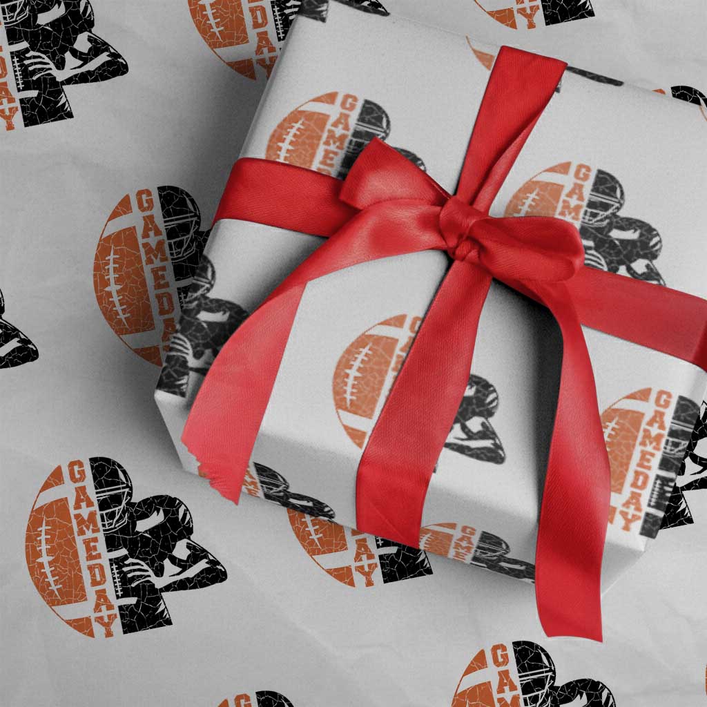 Midwest Football Lover Wrapping Paper Roll CFBB Fan Gift TS12 White Print Your Wear
