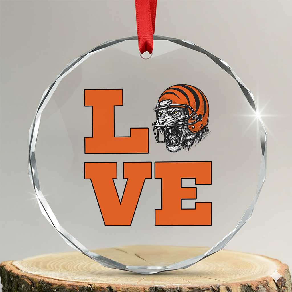 Midwest Football Pride Crystal Glass Ornament Game Day Gift TS12 Transparent Glass 3'' Circle Print Your Wear