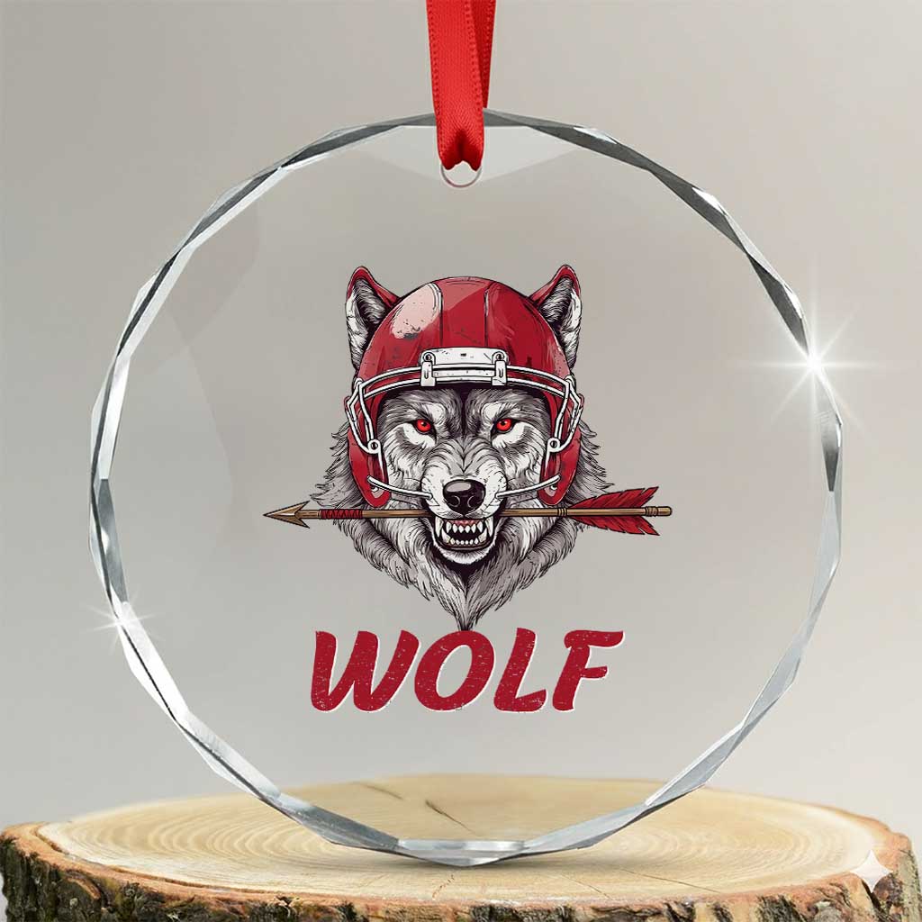 Midwest Game Day Lifestyle Crystal Glass Ornament Football Fan Gift TS12 Transparent Glass 3'' Circle Print Your Wear