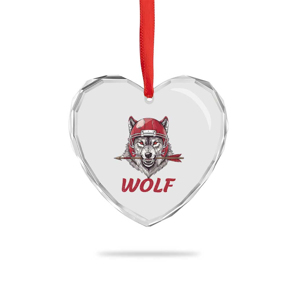 Midwest Game Day Lifestyle Heart Crystal Glass Ornament Football Fan Gift TS12 Print Your Wear