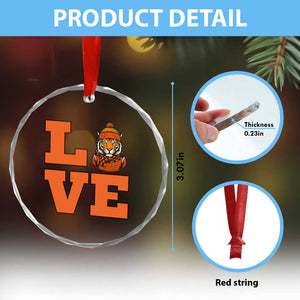Midwest Tiger Football Pride Crystal Glass Ornament Funny Sport Lover Gift TS12 Print Your Wear