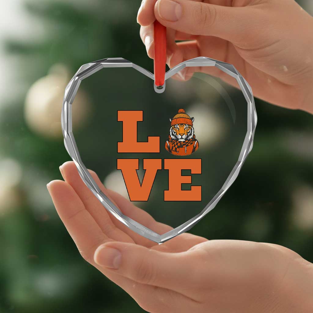 Midwest Tiger Football Pride Heart Crystal Glass Ornament Funny Sport Lover Gift TS12 Print Your Wear