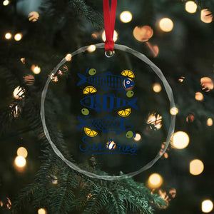 Minimal Sardines Fishermen Aesthetic Retro Crystal Glass Ornament TS11 Print Your Wear