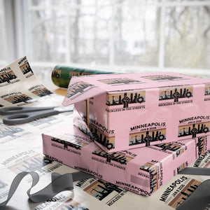 Minneapolis January 8 2026 Justice Movement Wrapping Paper Roll Reckless in the Streets Protest TS02 Light Pink Print Your Wear