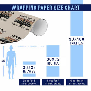 Minneapolis January 8 2026 Justice Movement Wrapping Paper Roll Reckless in the Streets Protest TS02 Print Your Wear