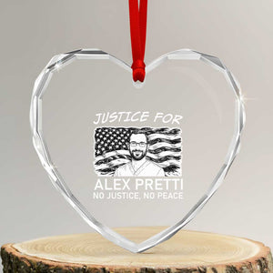 Minneapolis Strong Stand With Alex Heart Crystal Glass Ornament Justice And Solidarity Support Gift TS12 Transparent Glass 3'' Heart Print Your Wear