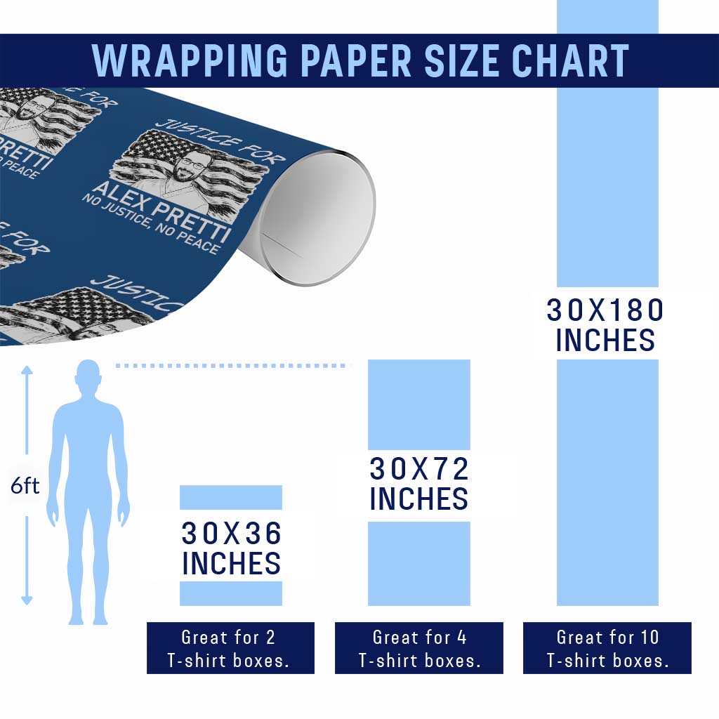 Minneapolis Strong Stand With Alex Wrapping Paper Roll Justice And Solidarity Support Gift TS12 Print Your Wear