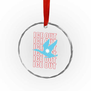Minnesota Anti ICE Immigration Protest Crystal Glass Ornament Ice Out TS14 Print Your Wear