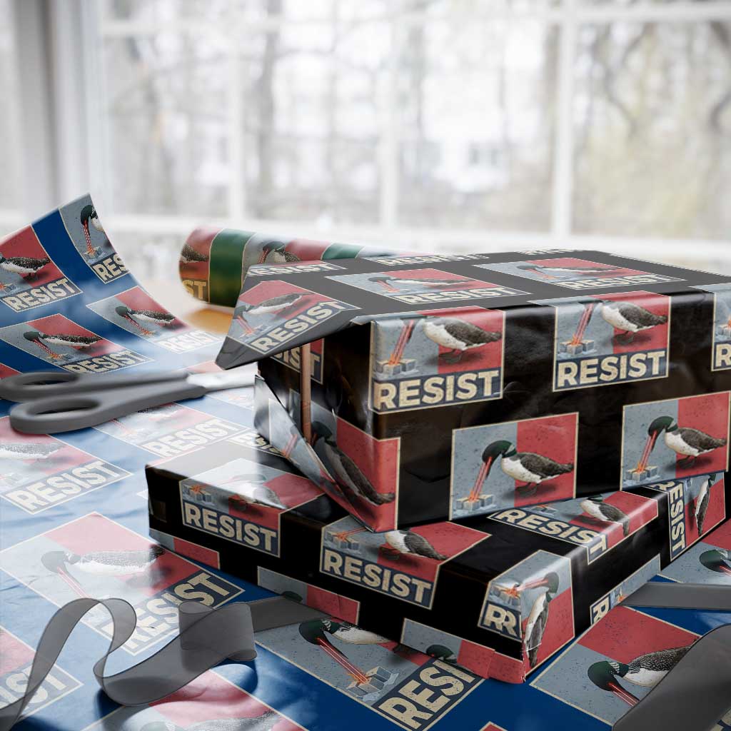 Minnesota Loon Resist Wrapping Paper Roll Loon Bird Laser Ice Cube Poster Graphic TS11 Black Print Your Wear