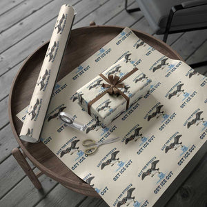 Minnesota Loon Salt The Streets Get Ice Out Wrapping Paper Roll TS12 Beige Print Your Wear