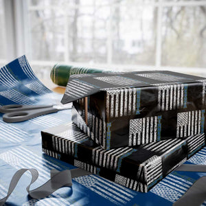 Minnesota MN State Pride Vintage American Flag Wrapping Paper Roll TS11 Black Print Your Wear