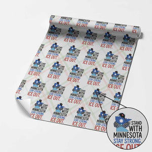 Minnesota Pride Common Loon Wrapping Paper Roll Stand With Minnesota Ice Out TS12 Christmas Plaid Print Your Wear