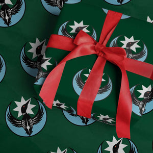 Minnesota Rebel Loon Star Emblem Wrapping Paper Roll Rebellion Symbolic Unity Graphic TS02 Green Print Your Wear